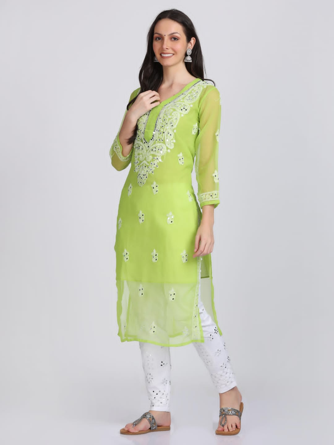 Mirror Gala Booti Kurti