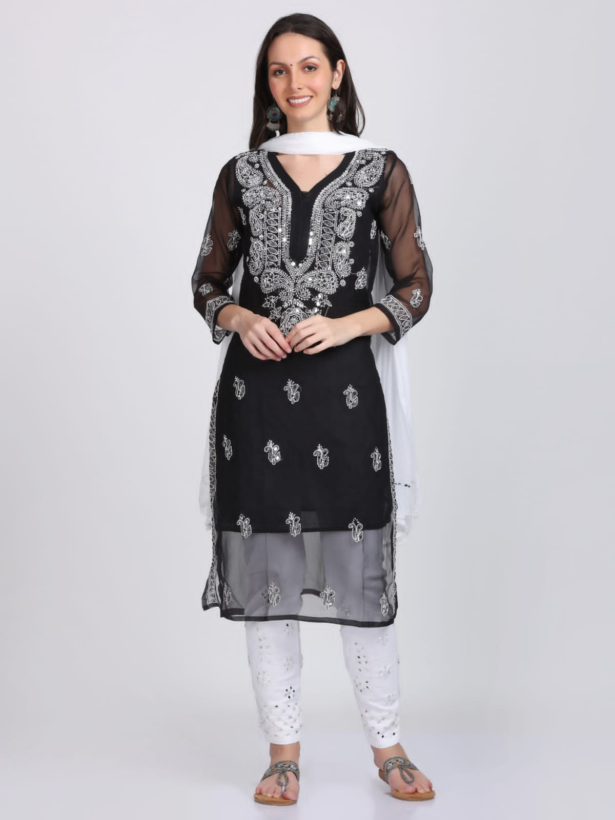 Mirror Gala Booti Kurti