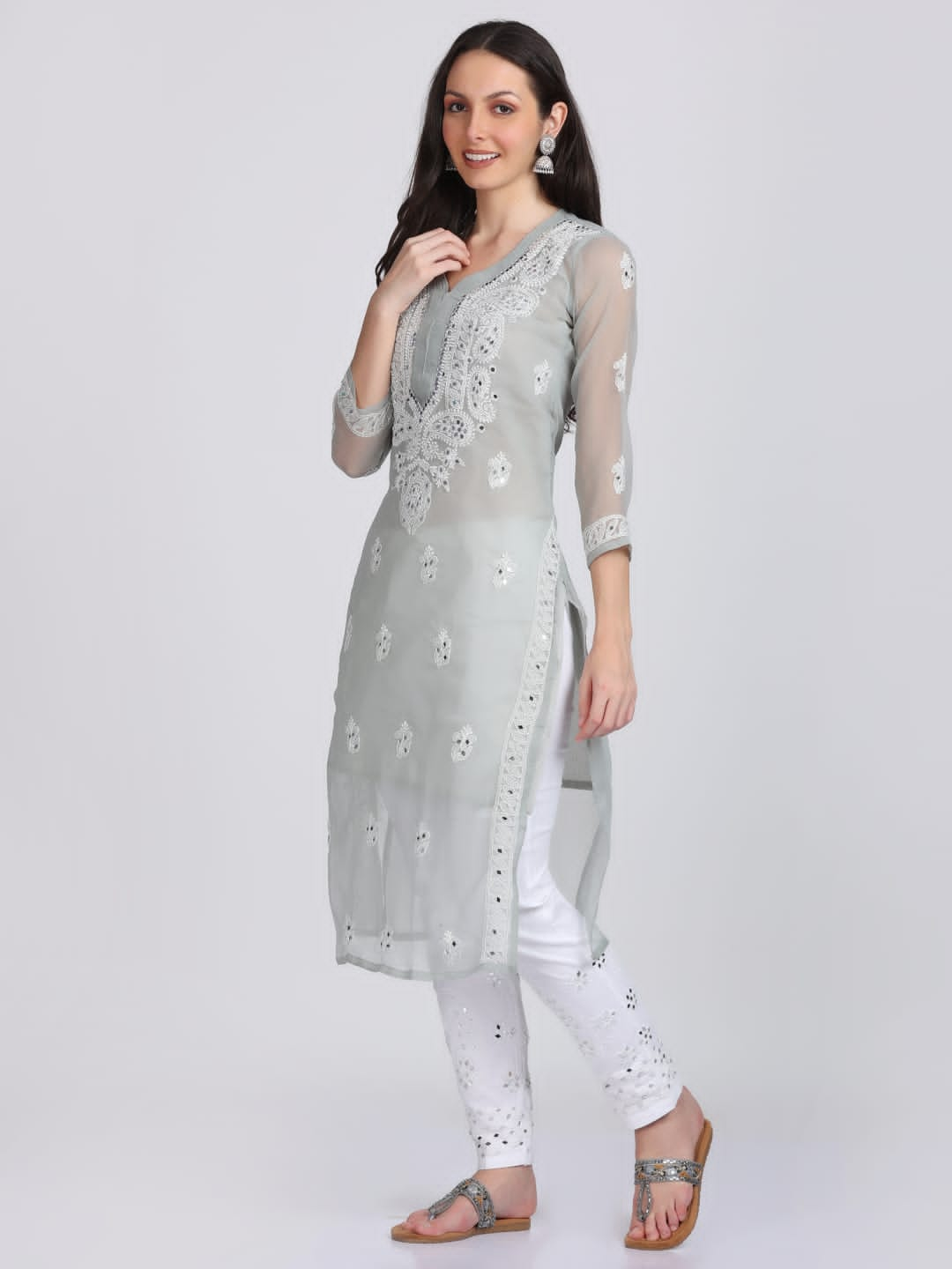 Mirror Gala Booti Kurti